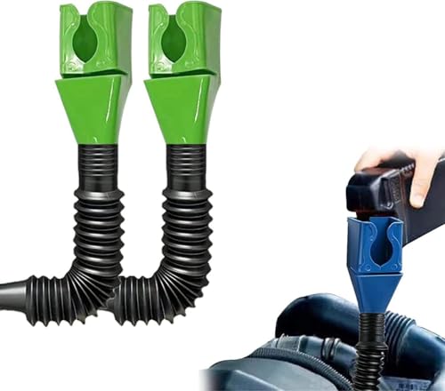 MR.JV Flexible Draining Tool Snap Funnel – Spill-Free Plastic Funnel, Multifunctional Long Neck for Automotive Oil, Engine Fluids, Water, Diesel, Kerosene, and More (Pack of 1)