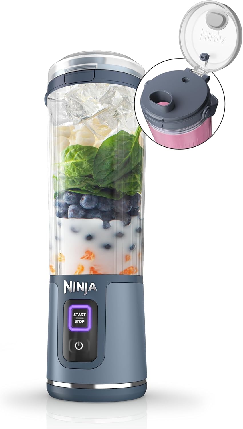 DENPLUS Portable Blender - USB Rechargeable Travel Juicer with Digital Display
