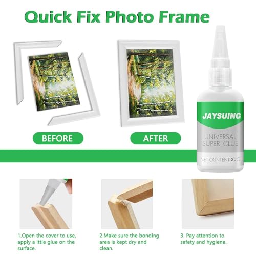Universal Super Strong Instant Glue (50g) | Quick Dry High Strength Waterproof Adhesive for Plastic, Wood, Metal, Glass, Rubber & Shoes | Multipurpose Repair Glue for Home, Office & DIY