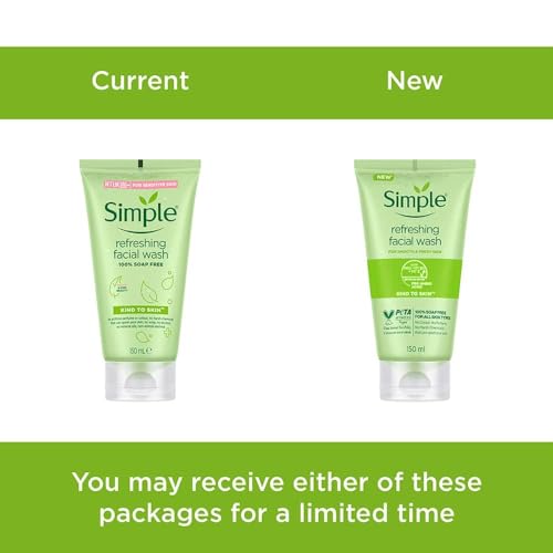 Simple Kind To Skin Refreshing Facial Wash 150 ml (Pack of 2)