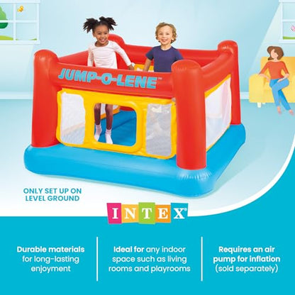 Intex Playhouse Jump-O-Lene Inflatable Bouncer, 68" X 44", for Ages 3-6