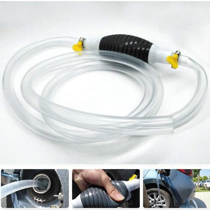 Fuel Transfer Pump Kit Tank Sucker High Flow Oil Pump, Diesel Pump, Petrol Pump Kit, Hand Oil Transfer Pump for Cars & Bikes, Siphon Pump, Petrol Sucking Pipe, Liquid Transfer Pump