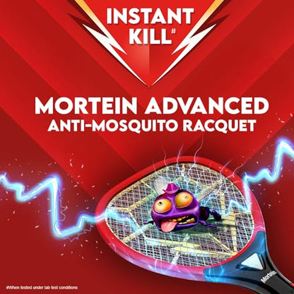 Mortein Advanced Anti-Mosquito Racquet | Mosquito Bat | Electric Fly Swatter | Mosquito Killer Racket | Bat to Hit Mosquito, Multicolor