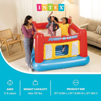 Intex Playhouse Jump-O-Lene Inflatable Bouncer, 68" X 44", for Ages 3-6