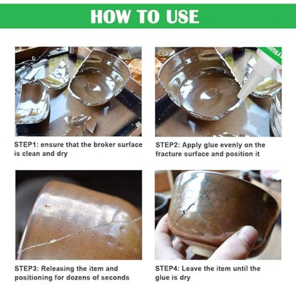 Universal Super Strong Instant Glue (50g) | Quick Dry High Strength Waterproof Adhesive for Plastic, Wood, Metal, Glass, Rubber & Shoes | Multipurpose Repair Glue for Home, Office & DIY