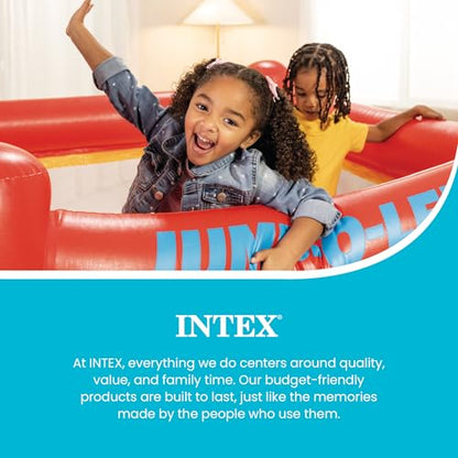 Intex Playhouse Jump-O-Lene Inflatable Bouncer, 68" X 44", for Ages 3-6