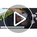 Livzing 5-Layer 360° Revolving Kitchen Storage Trolley with Wheels | Kitchen Trolley Organizer | Kitchen Trolley Storage Rack | Metal Trolley for Kitchen Storage & Vegetables