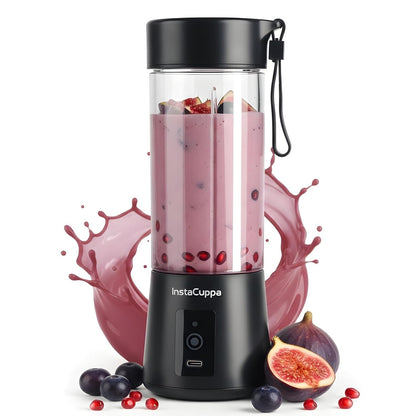 DENPLUS Portable Blender - USB Rechargeable Travel Juicer with Digital Display