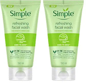 Simple Kind To Skin Refreshing Facial Wash 150 ml (Pack of 2)