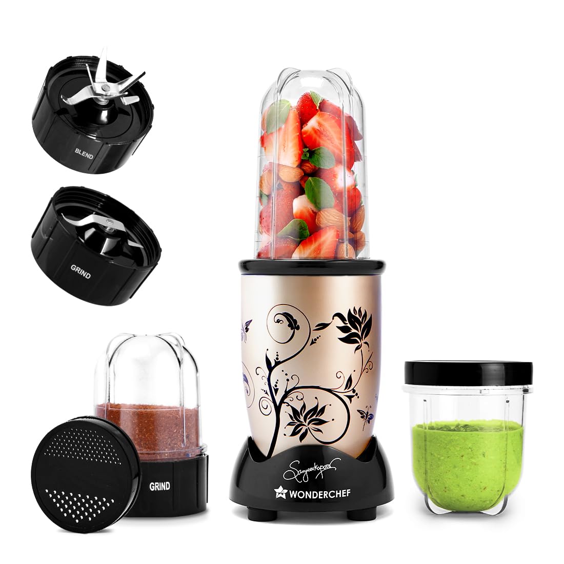 DENPLUS Portable Blender - USB Rechargeable Travel Juicer with Digital Display