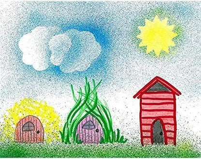 Magic Blow Pens Colour Spray Set – 6 Pcs Dual Function Spray & Sketch Pens | Airbrush Coloring Markers for Kids, Students, DIY Art, Stencil Drawing & Creative Crafts