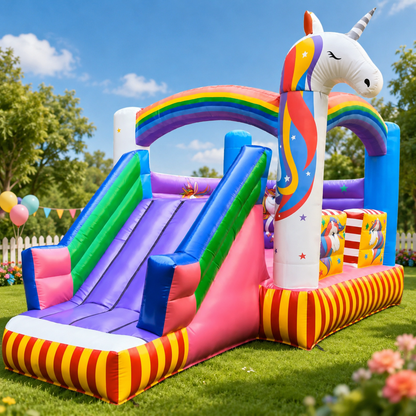 🦄Unicorn Bouncy castle for kids (3-8)