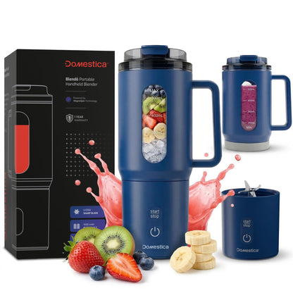 DENPLUS Portable Blender - USB Rechargeable Travel Juicer with Digital Display
