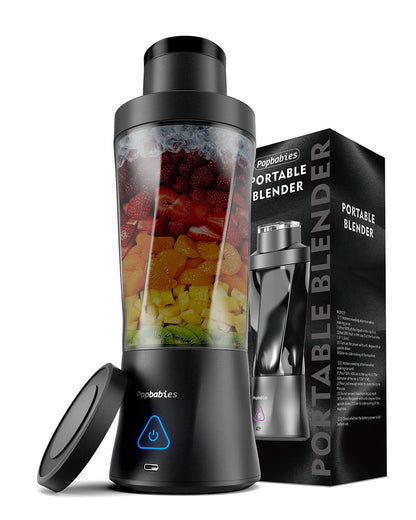 DENPLUS Portable Blender - USB Rechargeable Travel Juicer with Digital Display