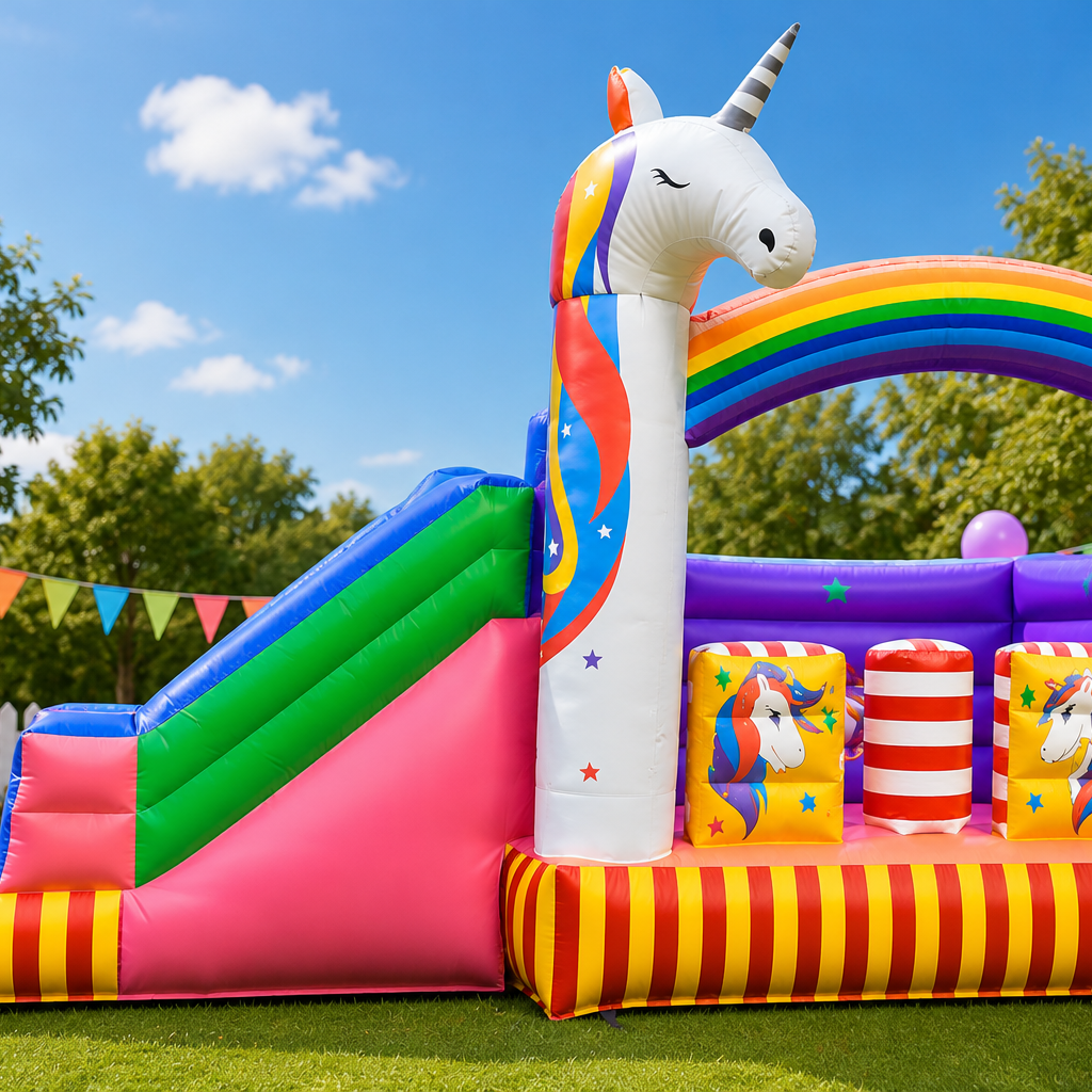 🦄Unicorn Bouncy castle for kids (3-8)